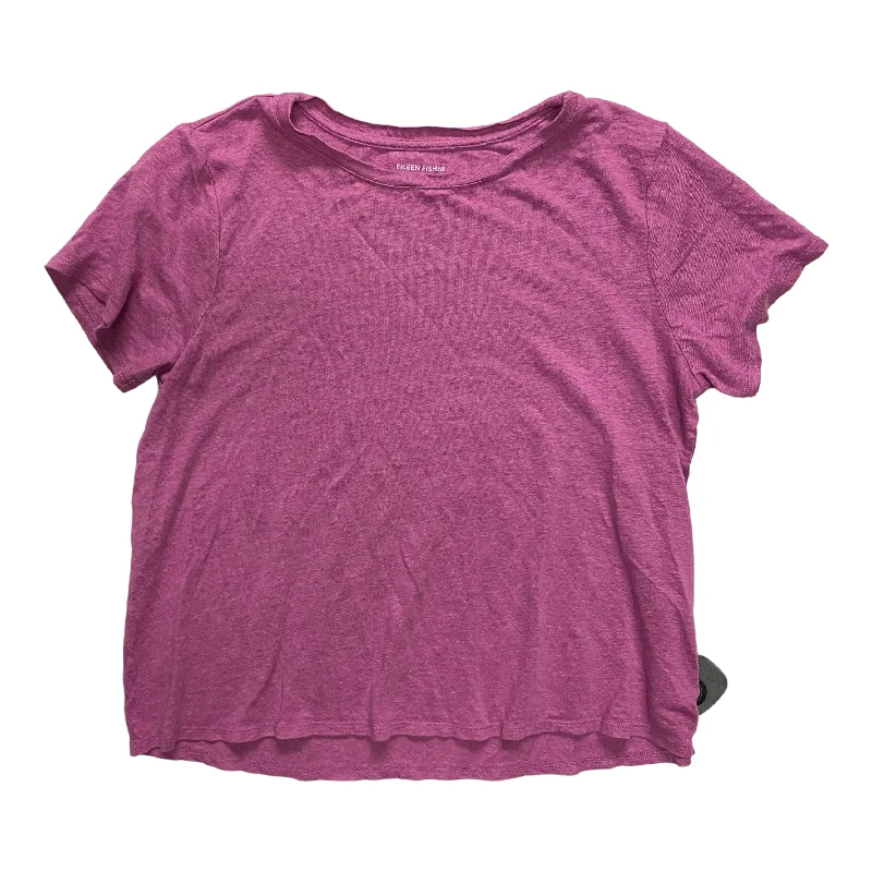 women's tops for those who want to create outfits that are both trendy and timelessTop Short Sleeve Designer By Eileen Fisher In Purple, Size: S