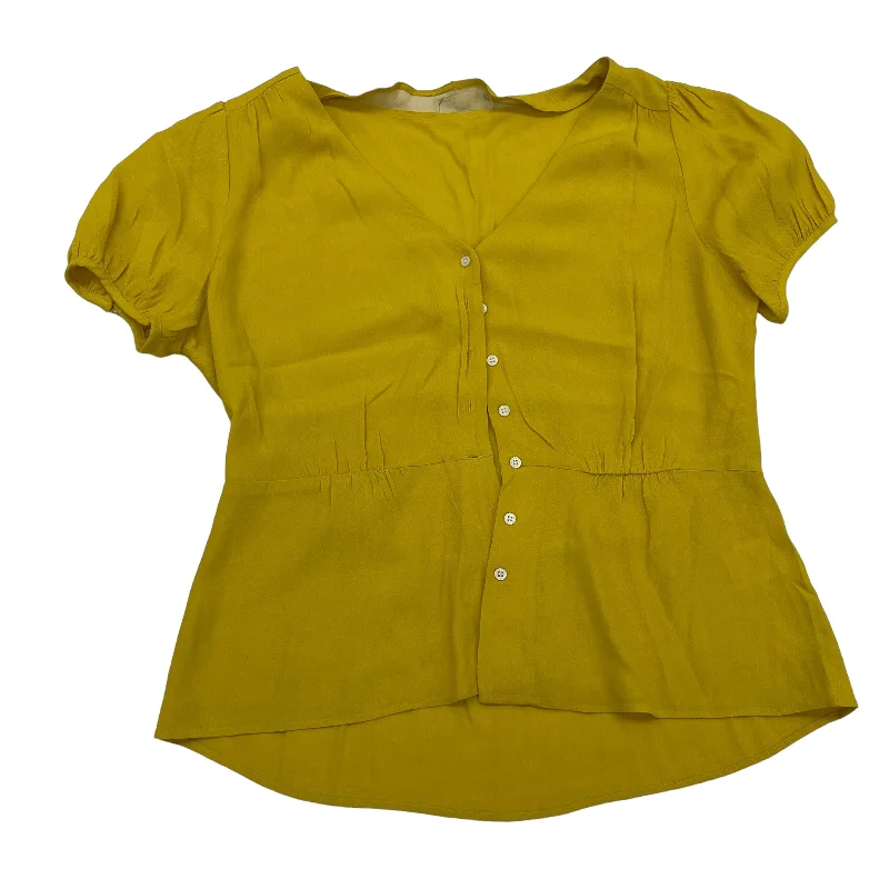 women's tops with unique designsYELLOW TOP SS by J. CREW Size:XS