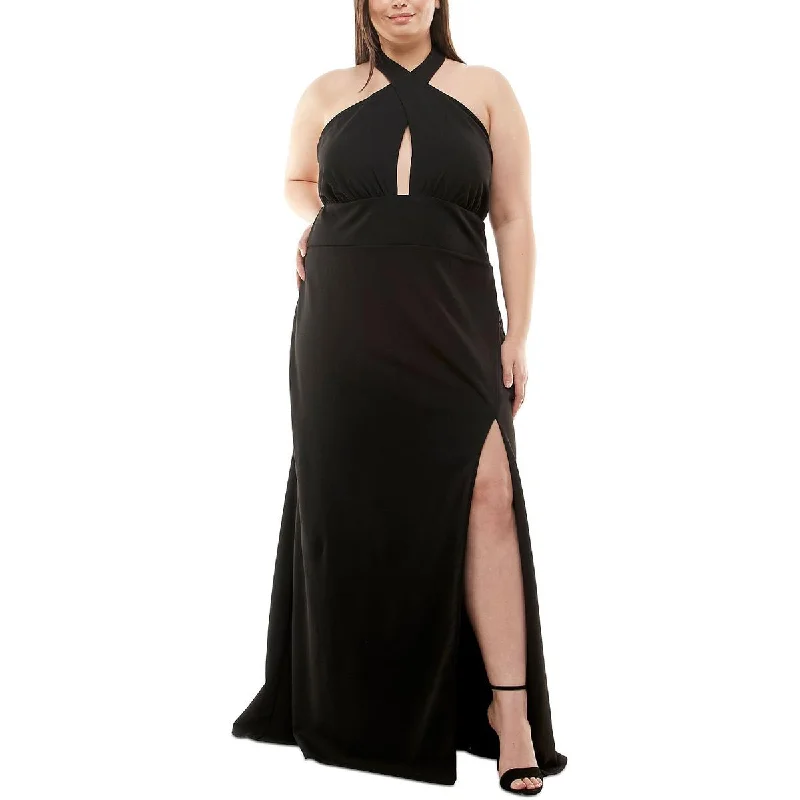 women's casual dressesSpeechless Womens Plus Keyhole Neckline Full Length Evening Dress