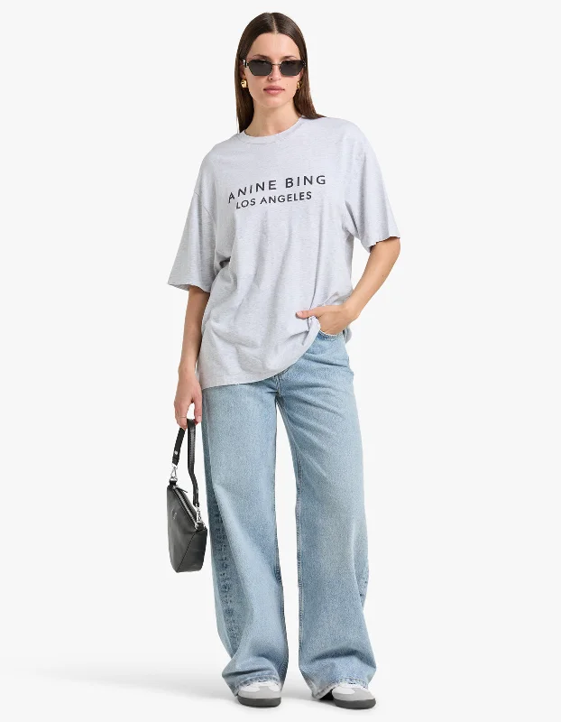 women's tops with cinched waistsMyers Tee Anine Bing - Heather Grey