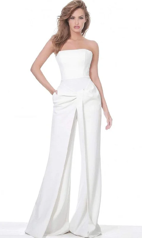 Sheath DressJovani 03828SC - Strapless Overlay Evening Jumpsuit