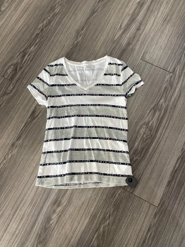 women's tops for those who want to add a bit of flair and personality to their looksTop Short Sleeve By Tommy Hilfiger In Multi-colored, Size: L