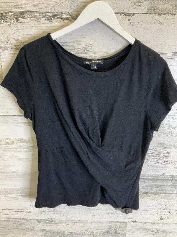 chic women's tops for everyday wearTop Short Sleeve By Inc In Black, Size: M