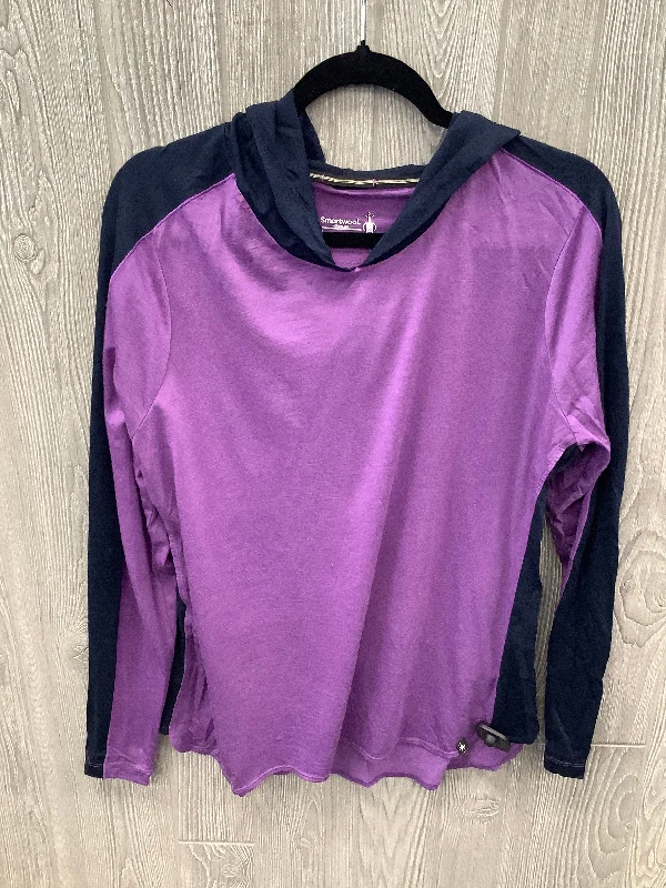 women's tops with bell sleevesTop Long Sleeve By Smartwool In Purple, Size: Xl