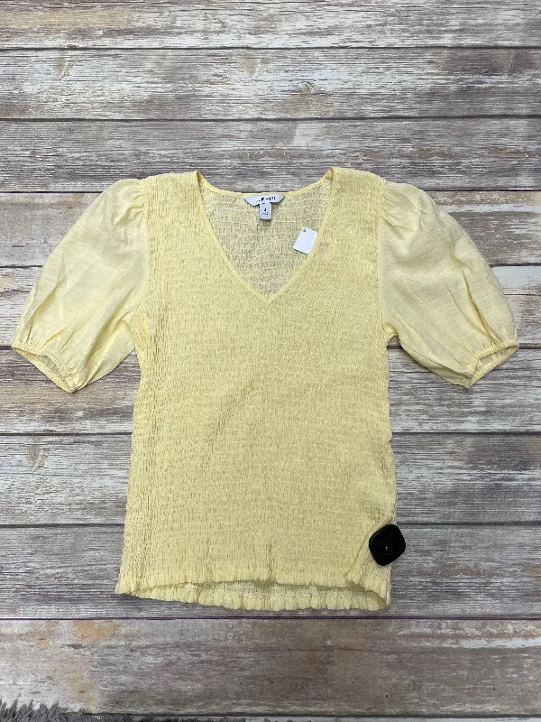 camisoles for womenTop Short Sleeve By Nine West In Yellow, Size: S