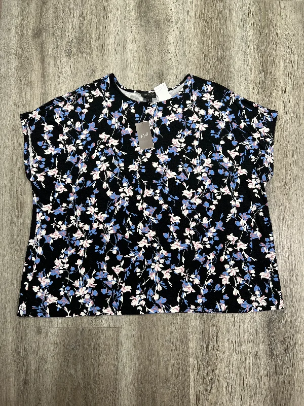 women's tops for those who love bold and vibrant colorsTop Short Sleeve By J. Jill In Floral Print, Size: Xl