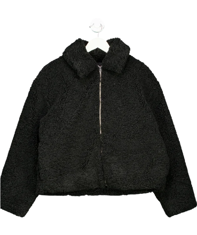 women's coats with zipperslevis Black Kate Sherpa Jacket UK L