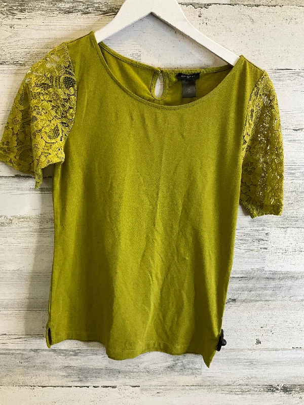 women's tops for those who want to add a bit of flair and personality to their looksTop Short Sleeve By Ann Taylor In Chartreuse, Size: Xs