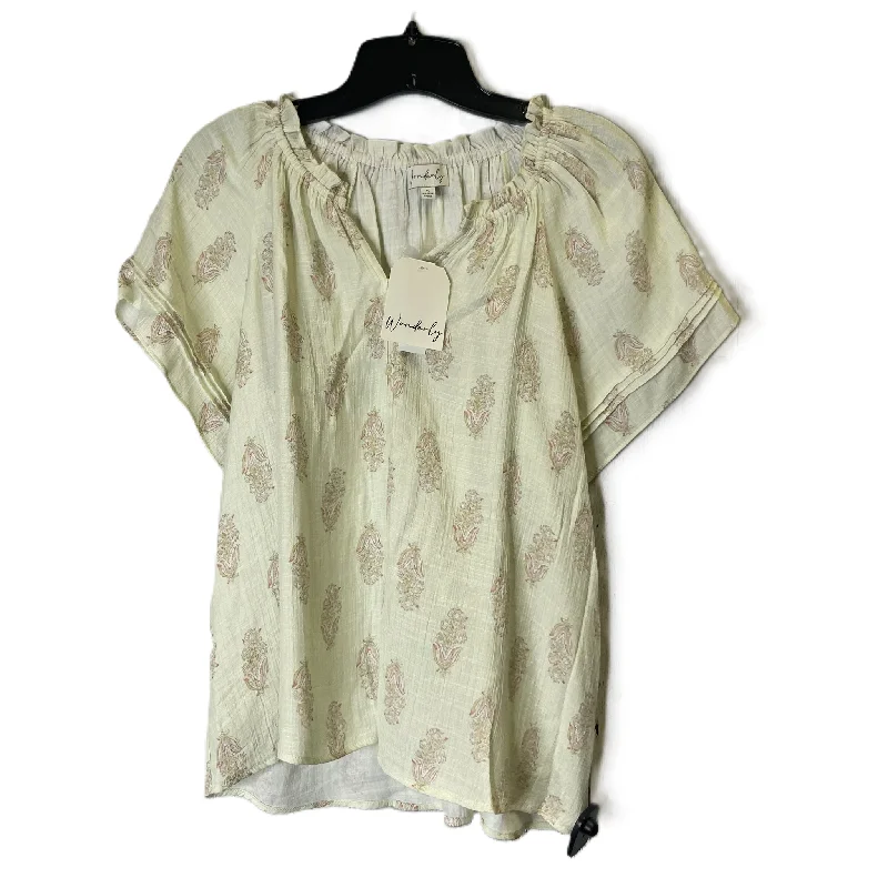 women's tops for wedding guest attireTop Short Sleeve By Wonderly In Green, Size: S