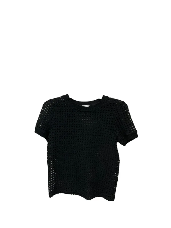 women's tops for those who want to elevate their everyday wear with chic and elegant piecesTop Short Sleeve By Mng In Black, Size: S