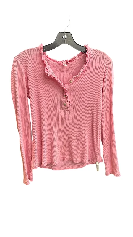 women's tops for those who want to stay updated with the latest fashion trendsTop Long Sleeve By Lilly Pulitzer In Pink, Size: M