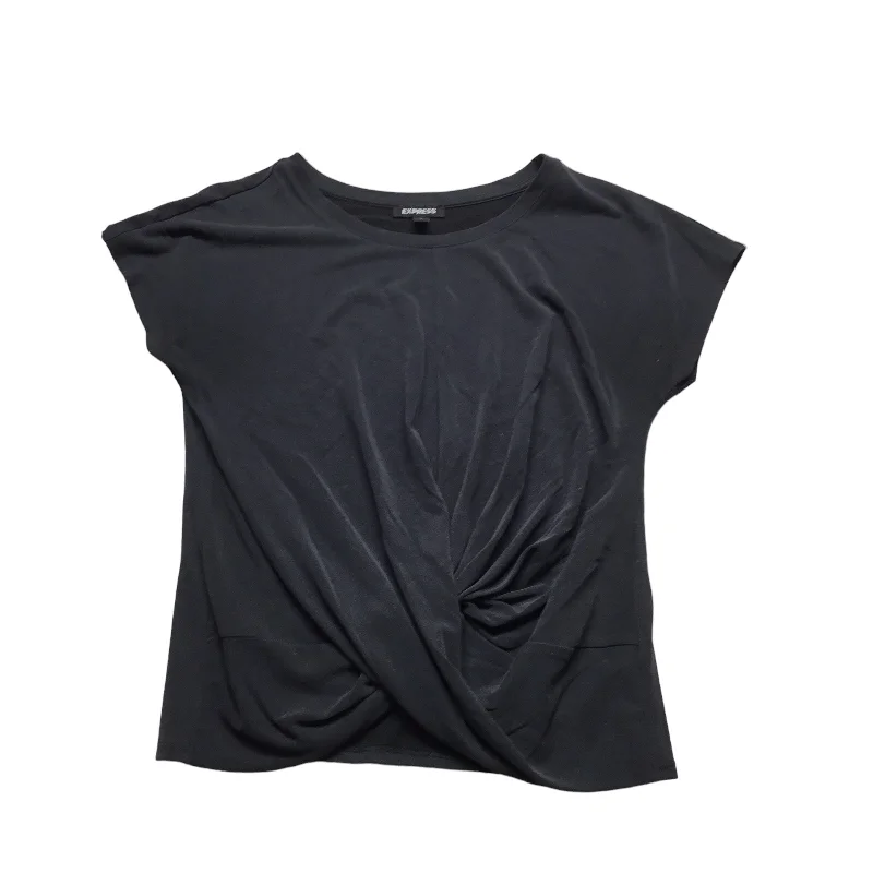 women's tops for relaxed weekendsTop Short Sleeve By Express In Black, Size: S