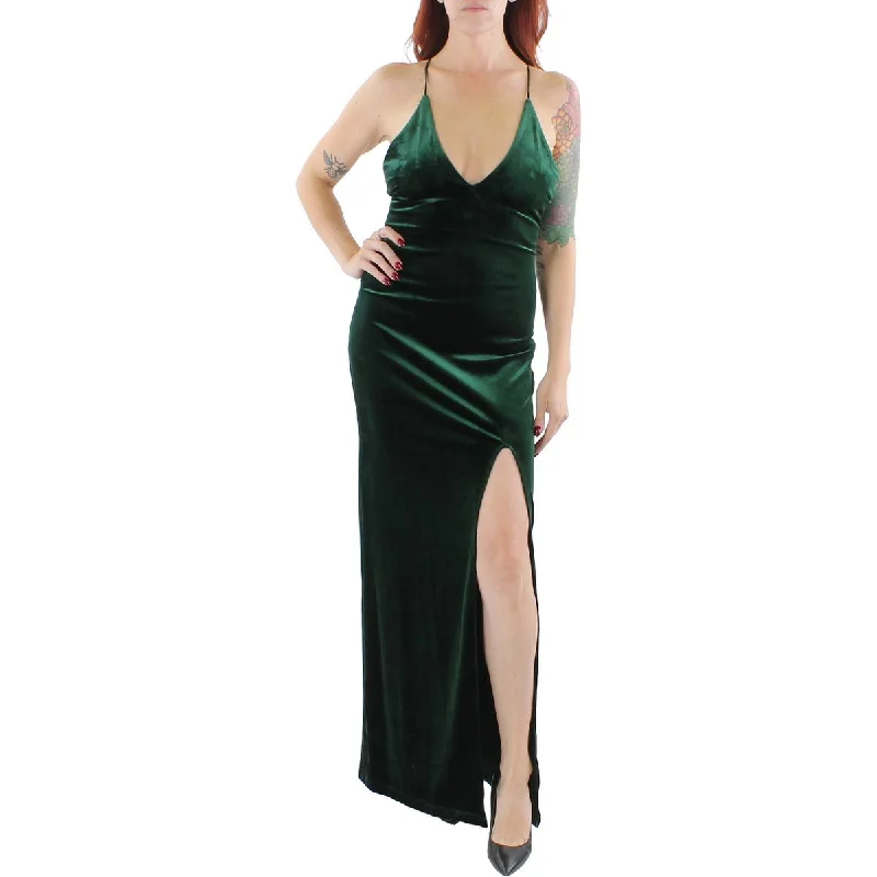 women's ruffle dressesPear Culture Womens Juniors Velvet Formal Evening Dress