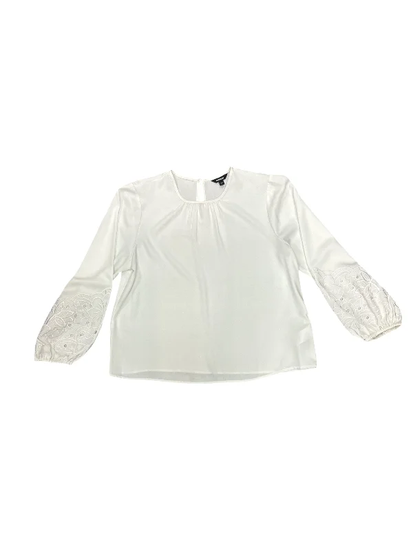 women's tops for those who love to experiment with fashionTop Long Sleeve By Express In White, Size: L