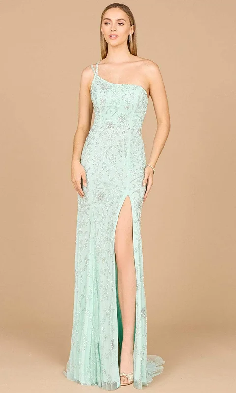 Chic DressLara Dresses 9938 - Asymmetrical Beaded Evening Dress