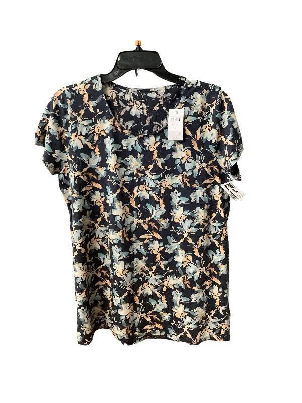 women's tops for those who want to create outfits that reflect their personal style and sense of fashionTop Short Sleeve By Pure Jill In Floral Print, Size: M