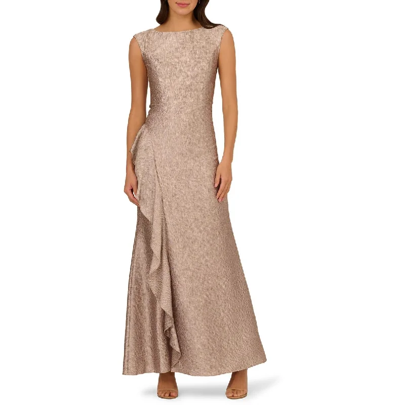 women's lightweight dressesAdrianna Papell Womens Shmmer Jacquard Evening Dress