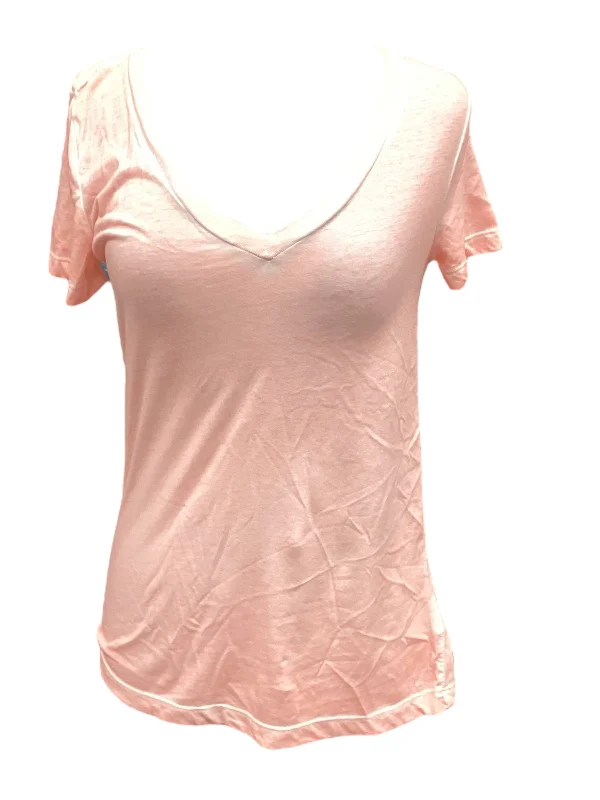 women's tops for those who love to shop for unique findsTop Short Sleeve By Urban Outfitters In Peach, Size: S