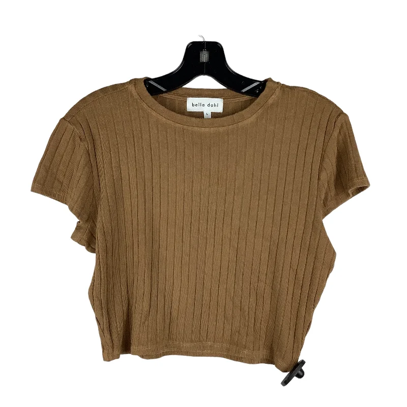 women's tops for those who want to stay on top of the latest fashion trends and wear pieces that are both stylish and on-trendTop Short Sleeve By Bella Dahl In Brown, Size: L