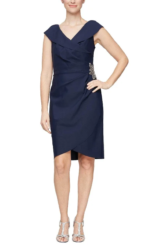 women's versatile dressesAlex Evenings 8134300 - Collared Cocktail Dress