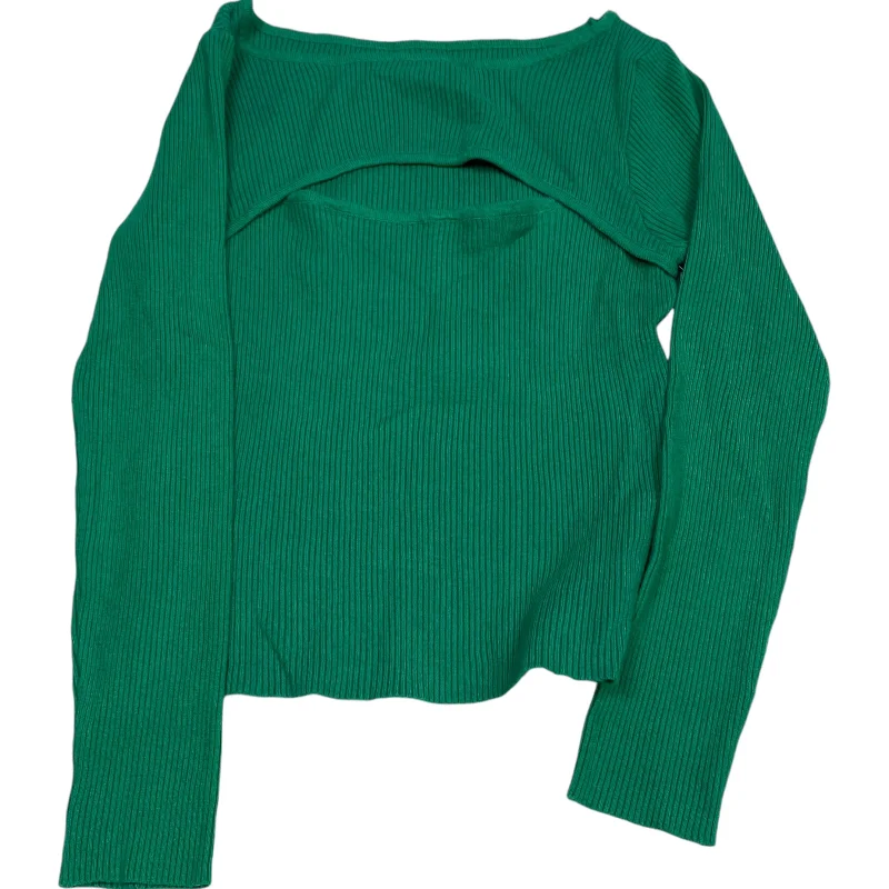 women's tops for casual FridaysTop Long Sleeve By Cmf In Green, Size: L