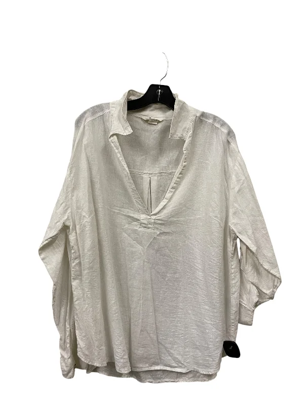 women's tops for those who want to make a fashion statementTop Long Sleeve By H&m In White, Size: M