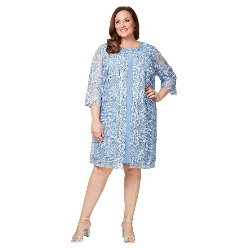 Halter DressAlex Evenings 84122549 - Embroidered Plus Size Dress