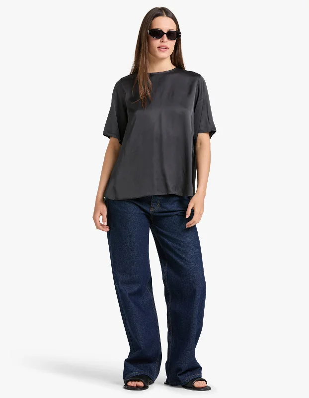 chic women's tops for everyday wearDenise Top - Black Oyster