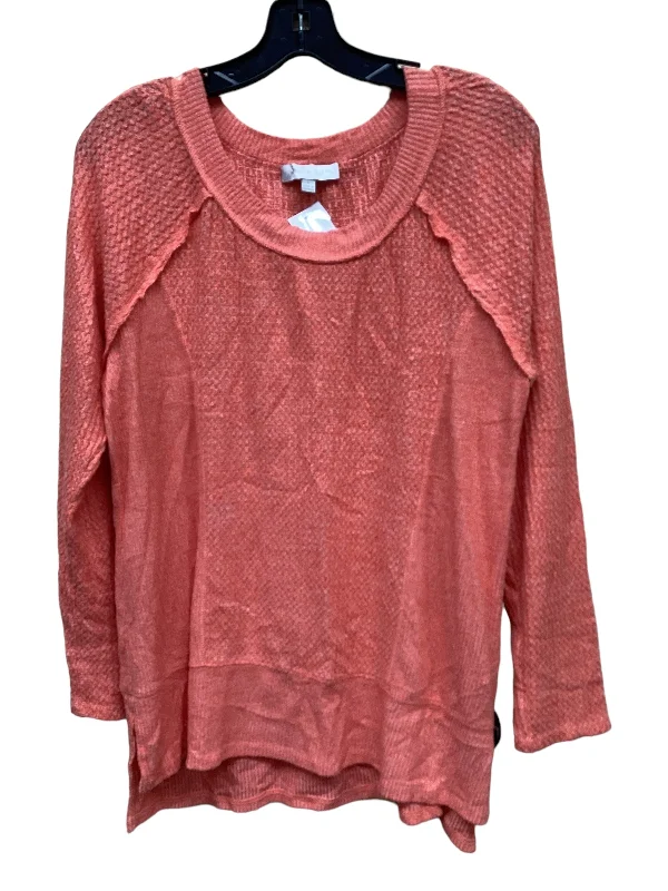 cozy women's tops for fall and winterTop Long Sleeve By Eri + Ali In Orange, Size: L