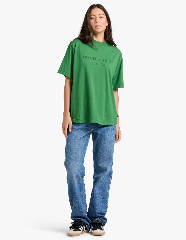 women's tops for those who want to add a touch of elegance and sophistication to their everyday wearMonte Tee - Dark Green