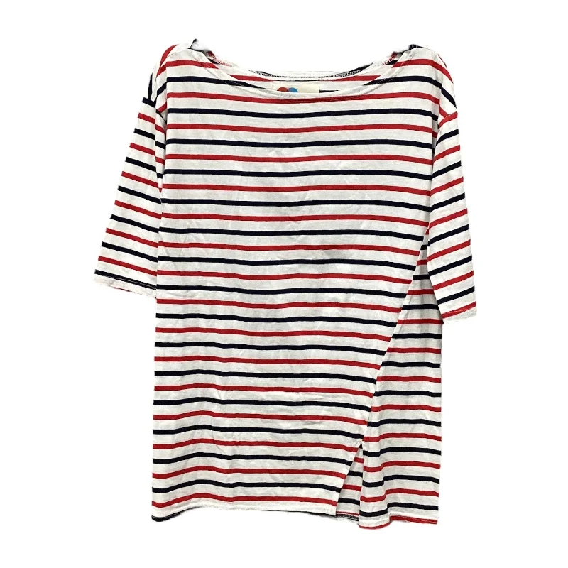 women's tops with unique designsTop Long Sleeve By Free People In Striped Pattern, Size: S