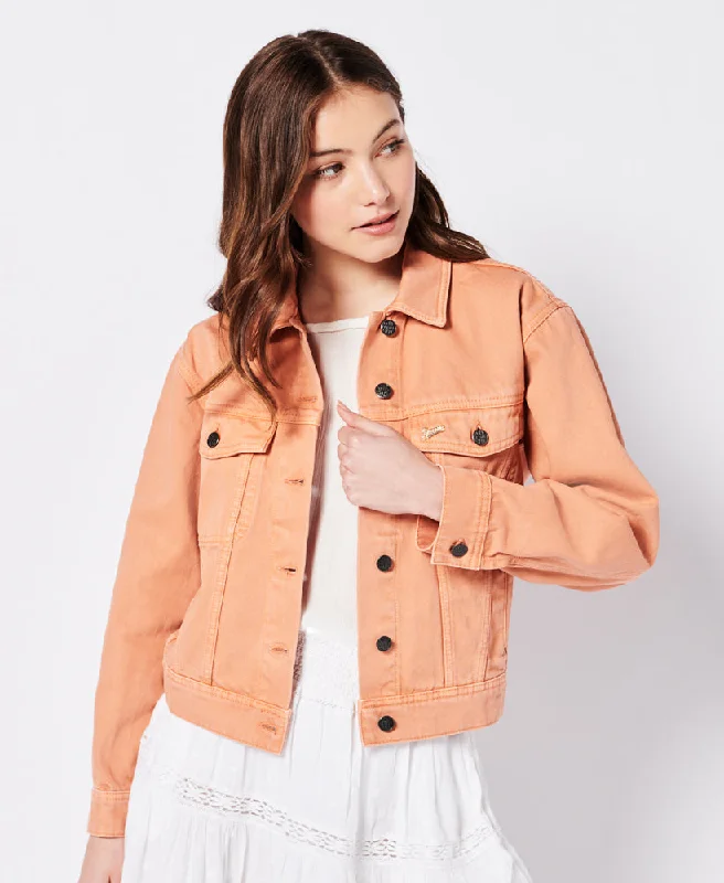 women's coats with velvet finishesVintage Trucker Jacket | Desert Clay