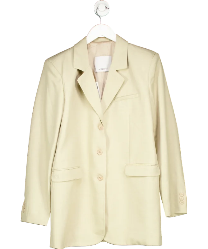 women's coats for those who want to make a fashion statementDe Rococo Beige Oversize Daddy Blazer UK S