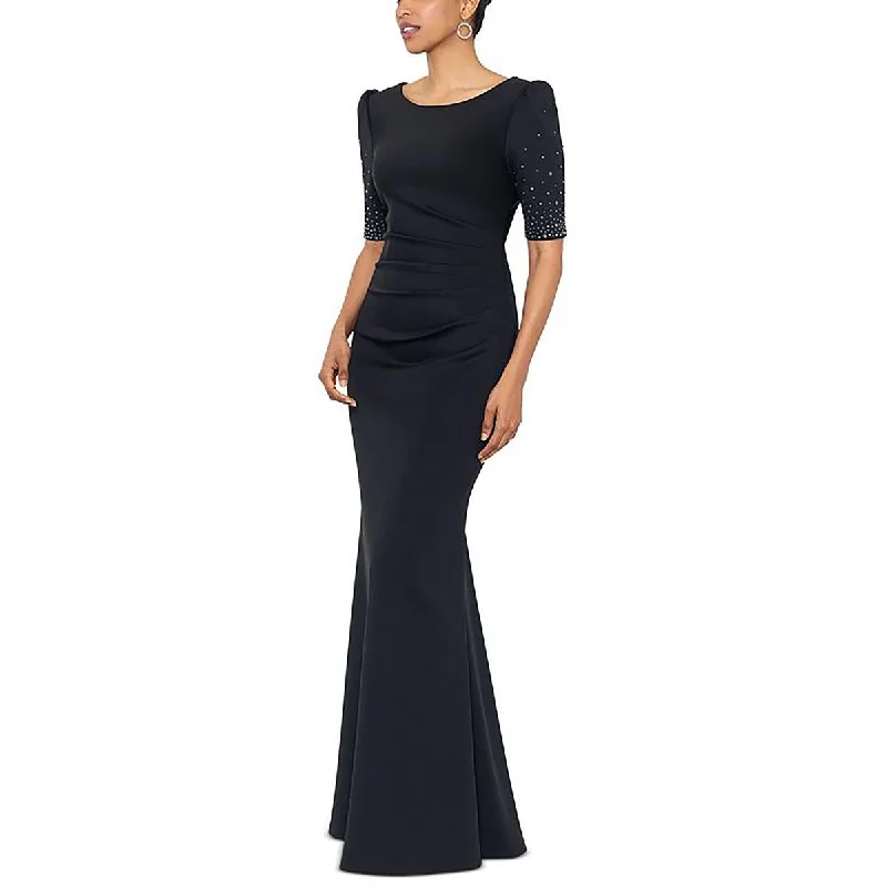 Halter DressX by Xscape Womens Embellished Long Evening Dress