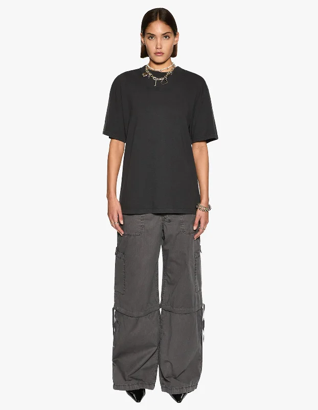 affordable women's topsSott Oversized S/S Tee - Acid Black