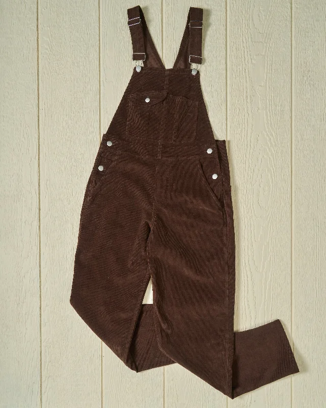 women's coats with pocketsWomen's Overalls in Brown Corduroy