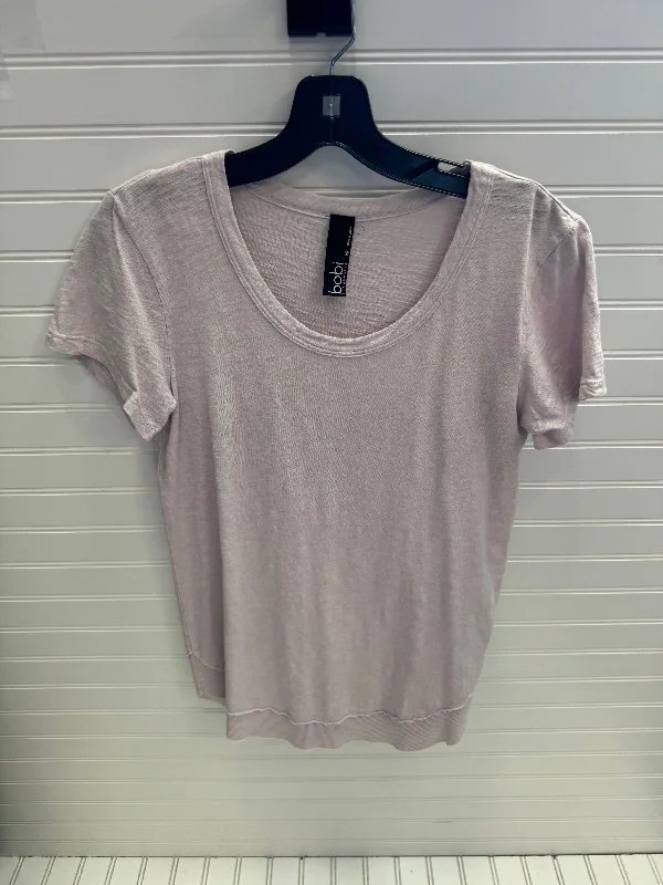 women's tops for those who want to add a personal touch to their wardrobe with unique and one-of-a-kind piecesTop Short Sleeve By Bobi In Purple, Size: Xs