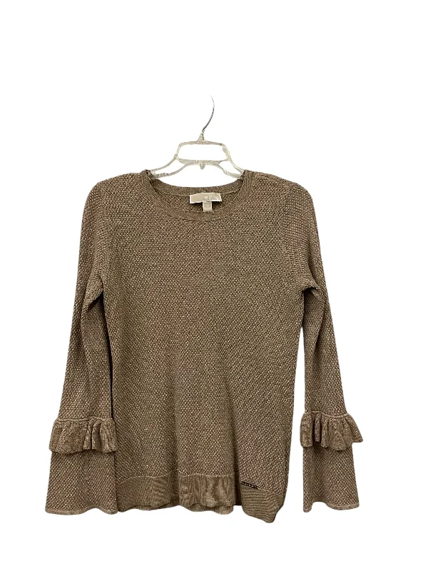 women's tops for those who value both quality and affordabilityTop Long Sleeve By Michael Kors In Brown, Size: S