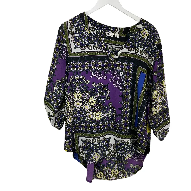 women's tops for those who want to create outfits that are both unique and memorableTop Long Sleeve By Cato In Purple, Size: L