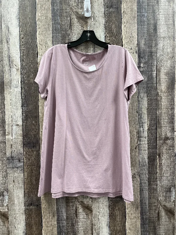 women's tops for those who want to add a touch of sophistication to their casual attireTunic Short Sleeve By Pure Jill In Purple, Size: M