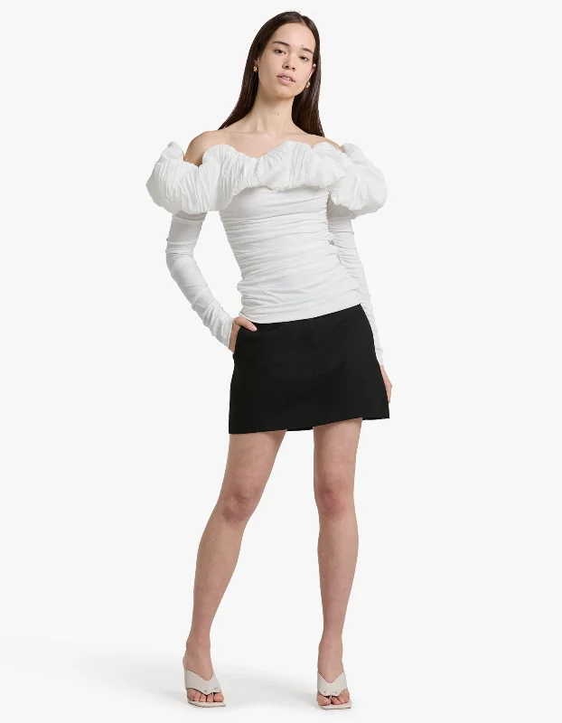 women's tops for cozy nights inAmbleside Top - Ivory