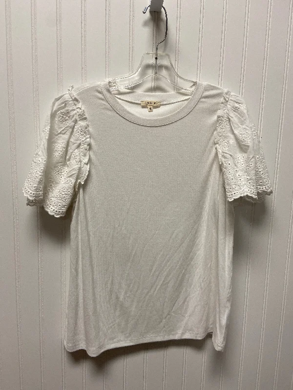 women's tops for those who value both quality and affordabilityTop Short Sleeve By Jodifl In White, Size: S