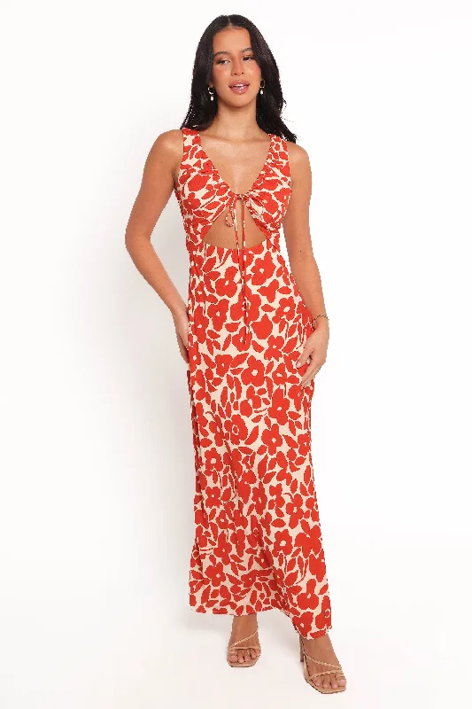 women's vintage dressesNoemi Maxi Dress - Red