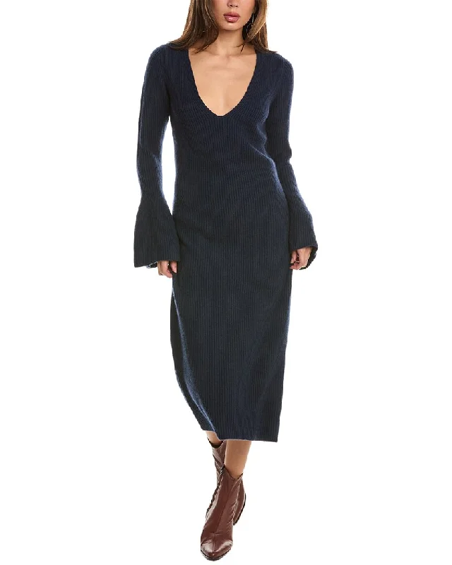 women's eco-friendly dressesEquipment Dree Wool & Cashmere-Blend Maxi Dress