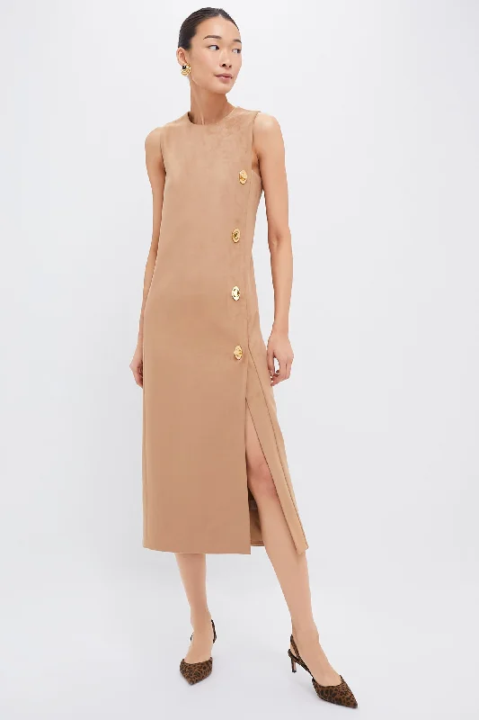 Pearl DressTan Kalita Midi Dress