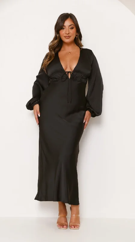 women's designer dressesAmara Maxi Dress - Black