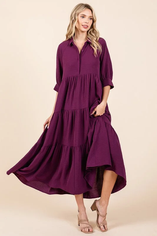 Velvet Dress"Kaia" Midi Dress