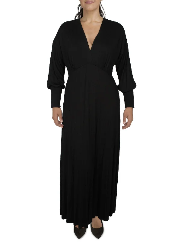 women's club dressesWomens Surplice Long Maxi Dress