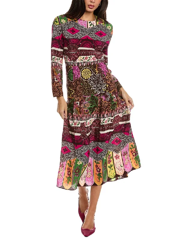 women's maximalist dressesValentino Silk Maxi Dress