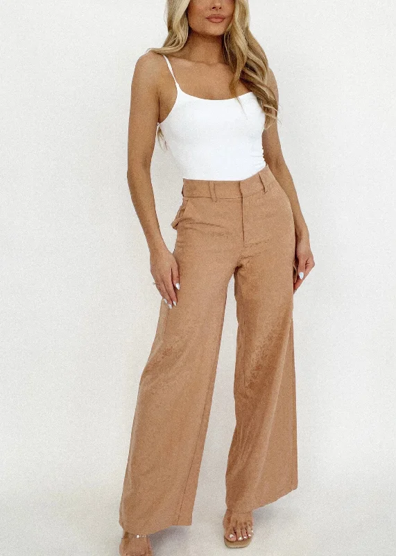 Satin Jacquard Trouser Pant